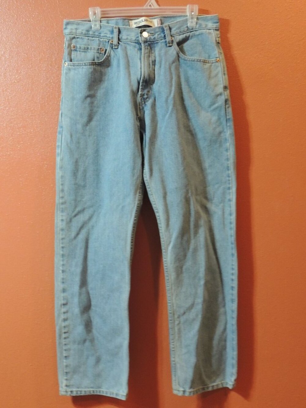 Levi 505 Jeans Y2K Men 34x30 Pockets Outdoor Work Party Denim Blue Jeans